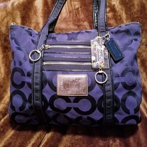 Authentic Rare Coach Poppy Large Purse